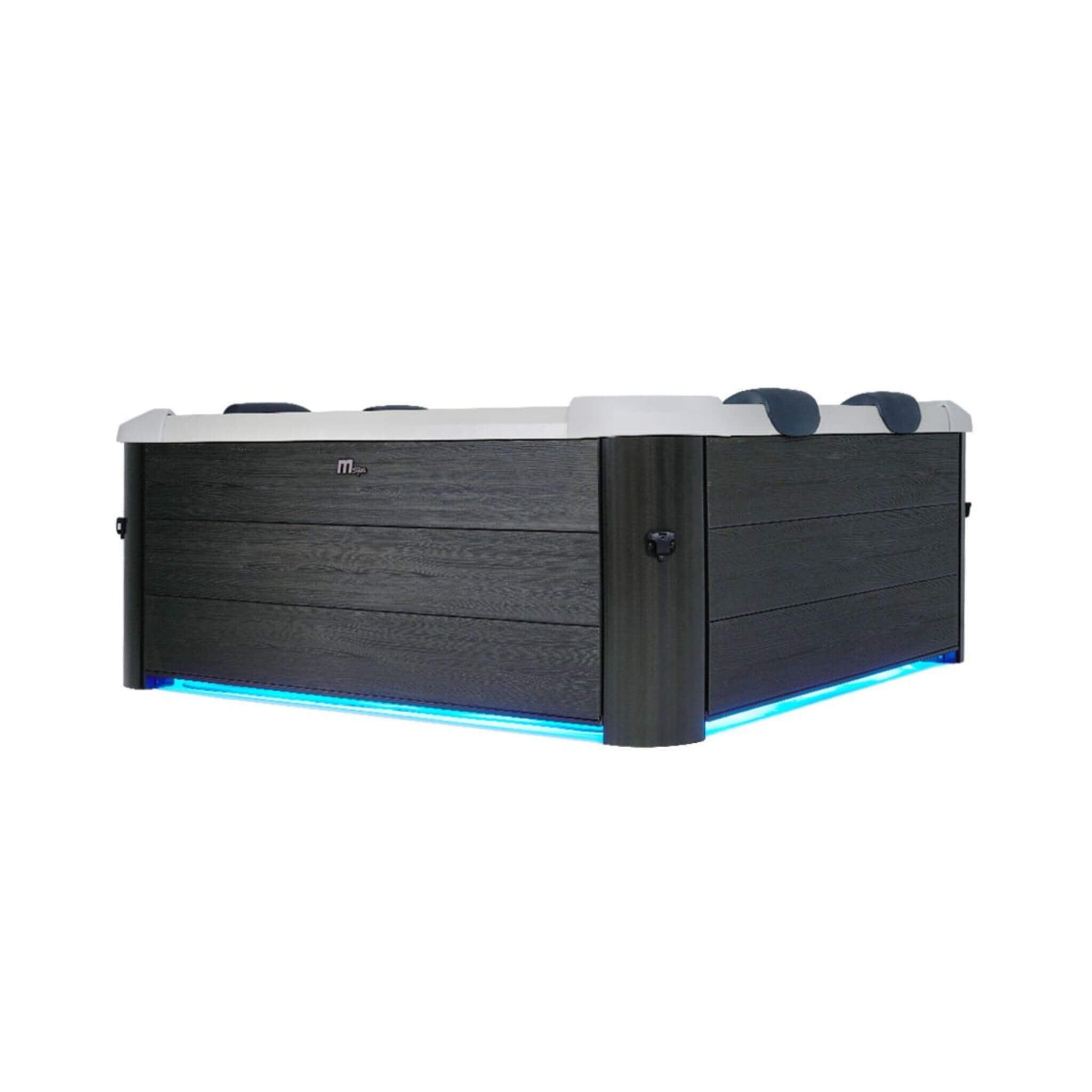 MSpa MSpa Oslo Supreme 6-Person 120 Jets Square Spa W/ LED Lights & Integrated App Control - Hot Tubs
