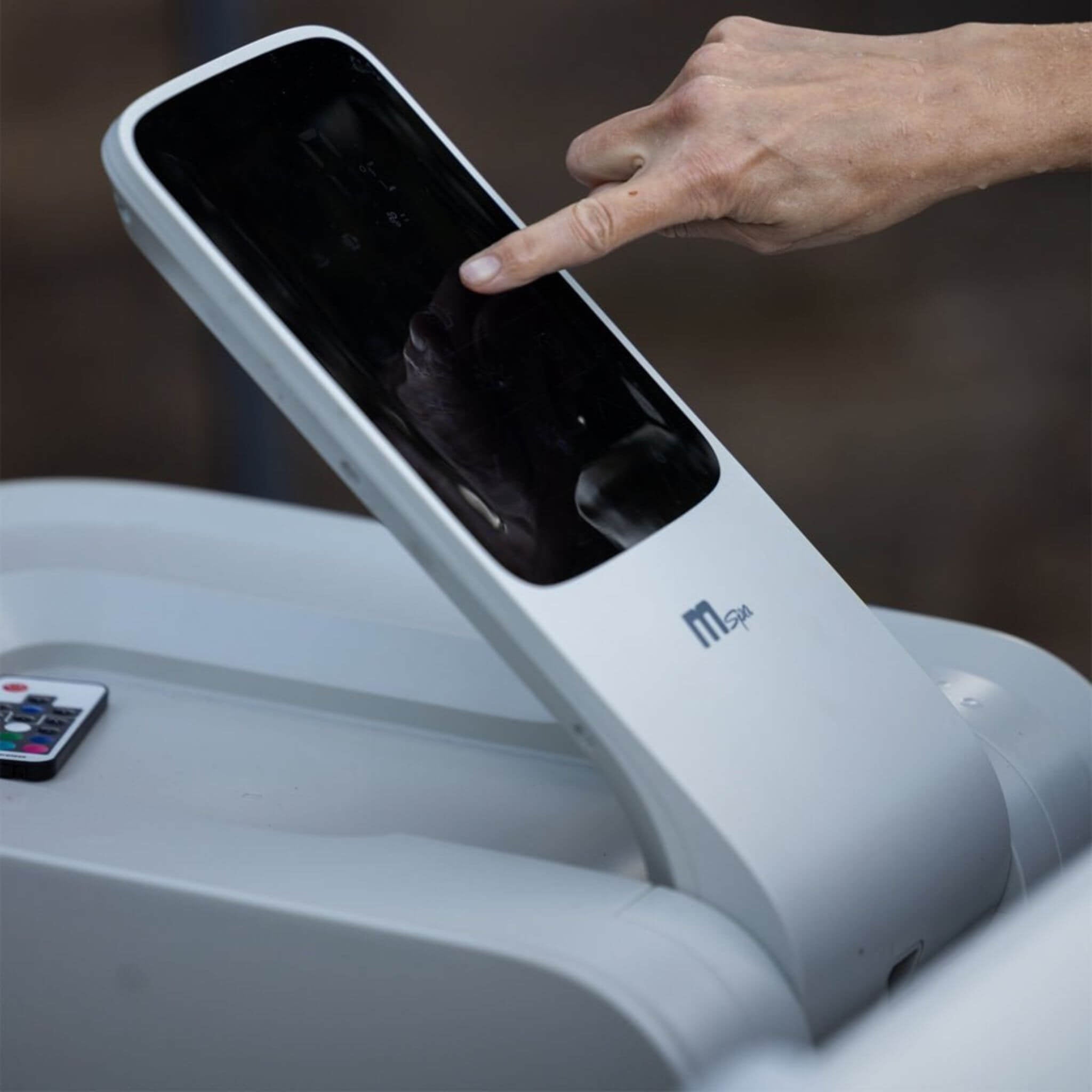 MSpa MSpa Oslo Supreme 6-Person 120 Jets Square Spa W/ LED Lights & Integrated App Control - Hot Tubs