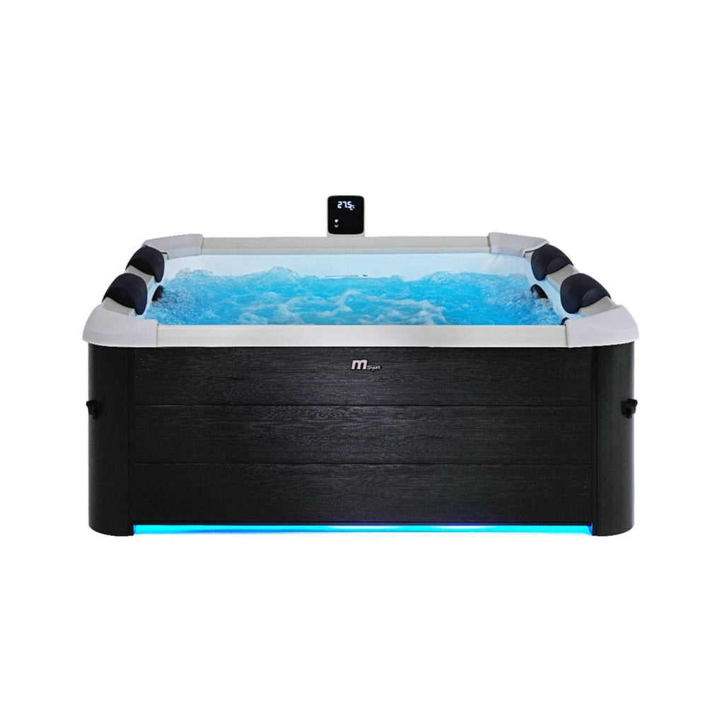 MSpa MSpa Oslo Supreme 6-Person 120 Jets Square Spa W/ LED Lights & Integrated App Control - Hot Tubs