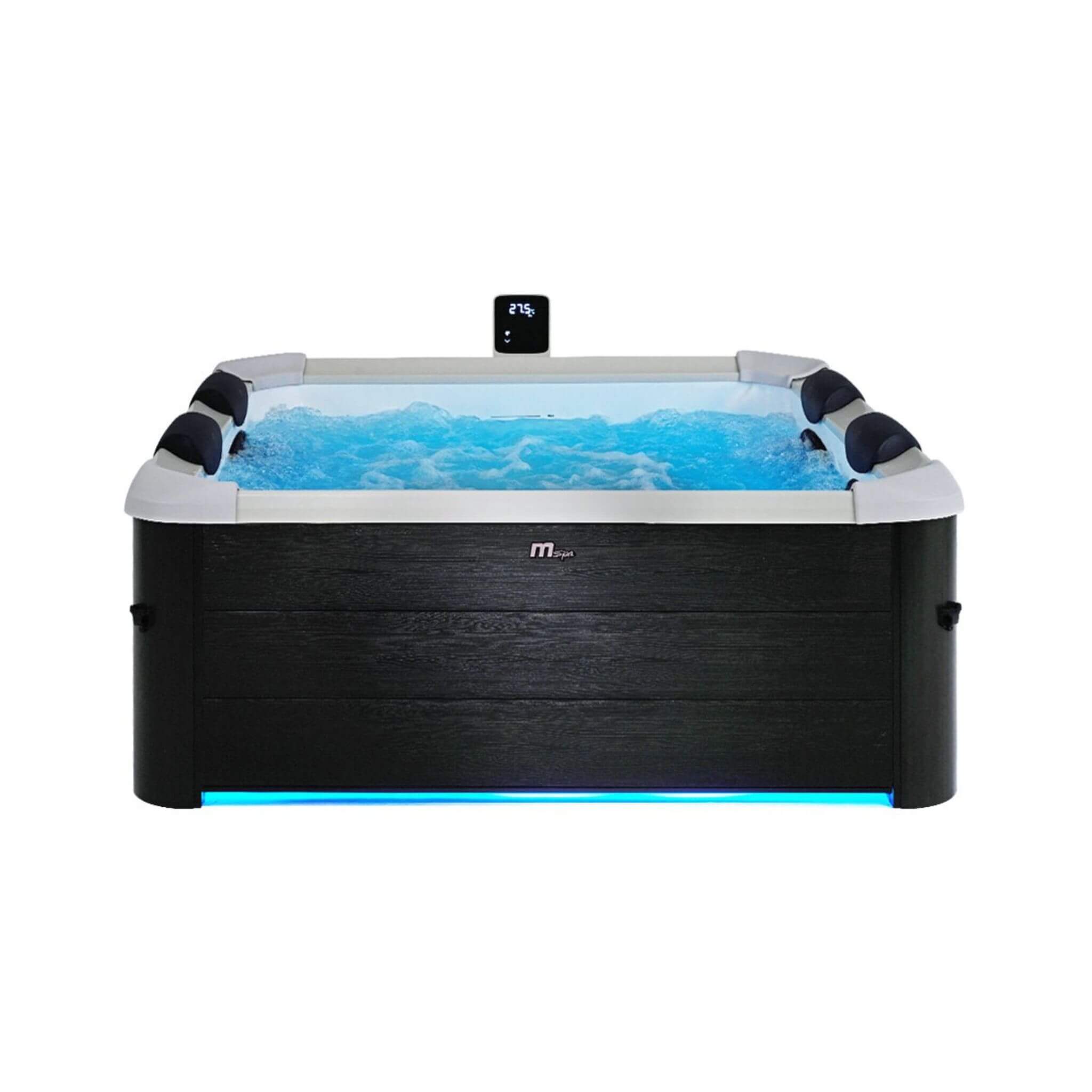 MSpa MSpa Oslo Supreme 6-Person 120 Jets Square Spa W/ LED Lights & Integrated App Control - Hot Tubs