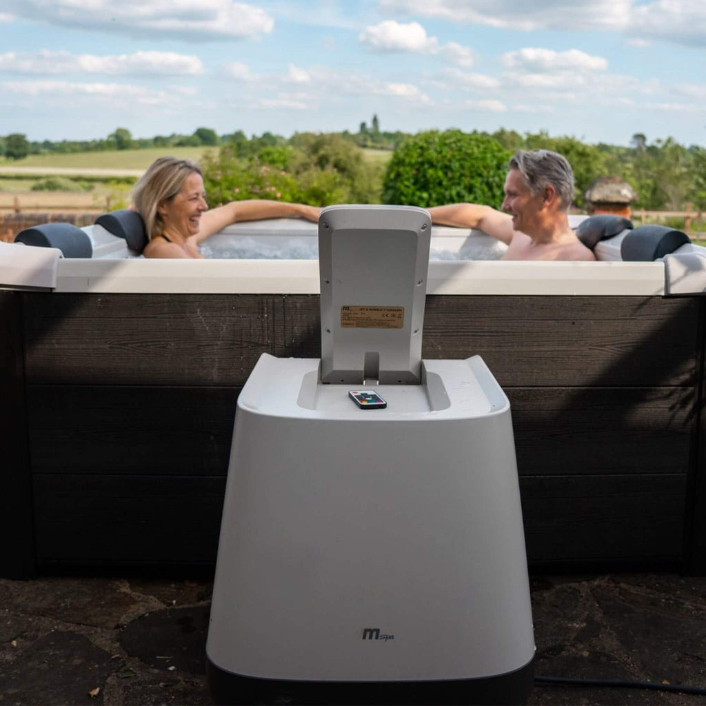 MSpa MSpa Oslo Supreme 6-Person 120 Jets Square Spa W/ LED Lights & Integrated App Control - Hot Tubs