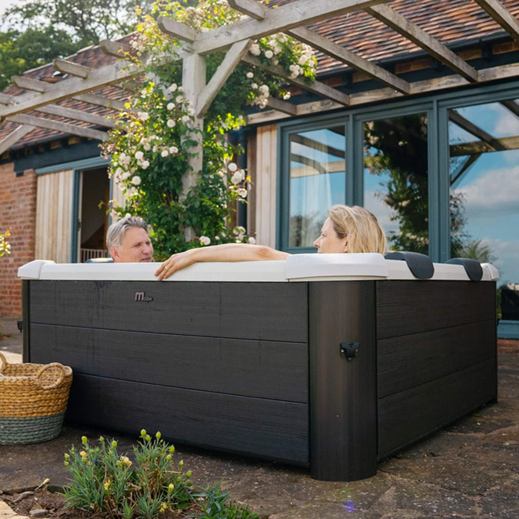 MSpa MSpa Oslo Supreme 6-Person 120 Jets Square Spa W/ LED Lights & Integrated App Control - Hot Tubs