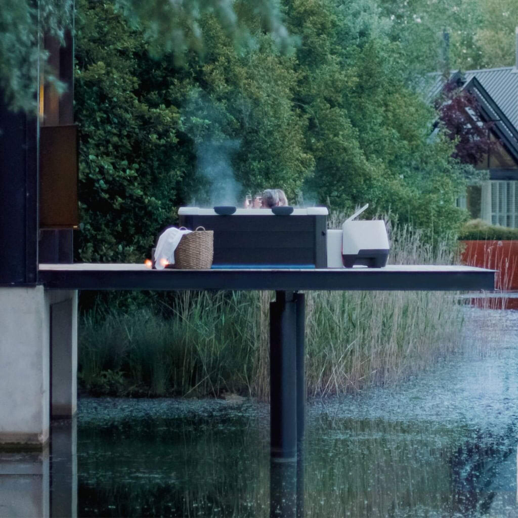 MSpa MSpa Oslo Supreme 6-Person 120 Jets Square Spa W/ LED Lights & Integrated App Control - Hot Tubs