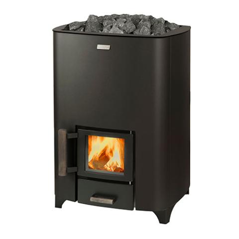 NARVI Narvi NC Black Wood-Burning Sauna Heater - Wood-Burning Sauna Heater