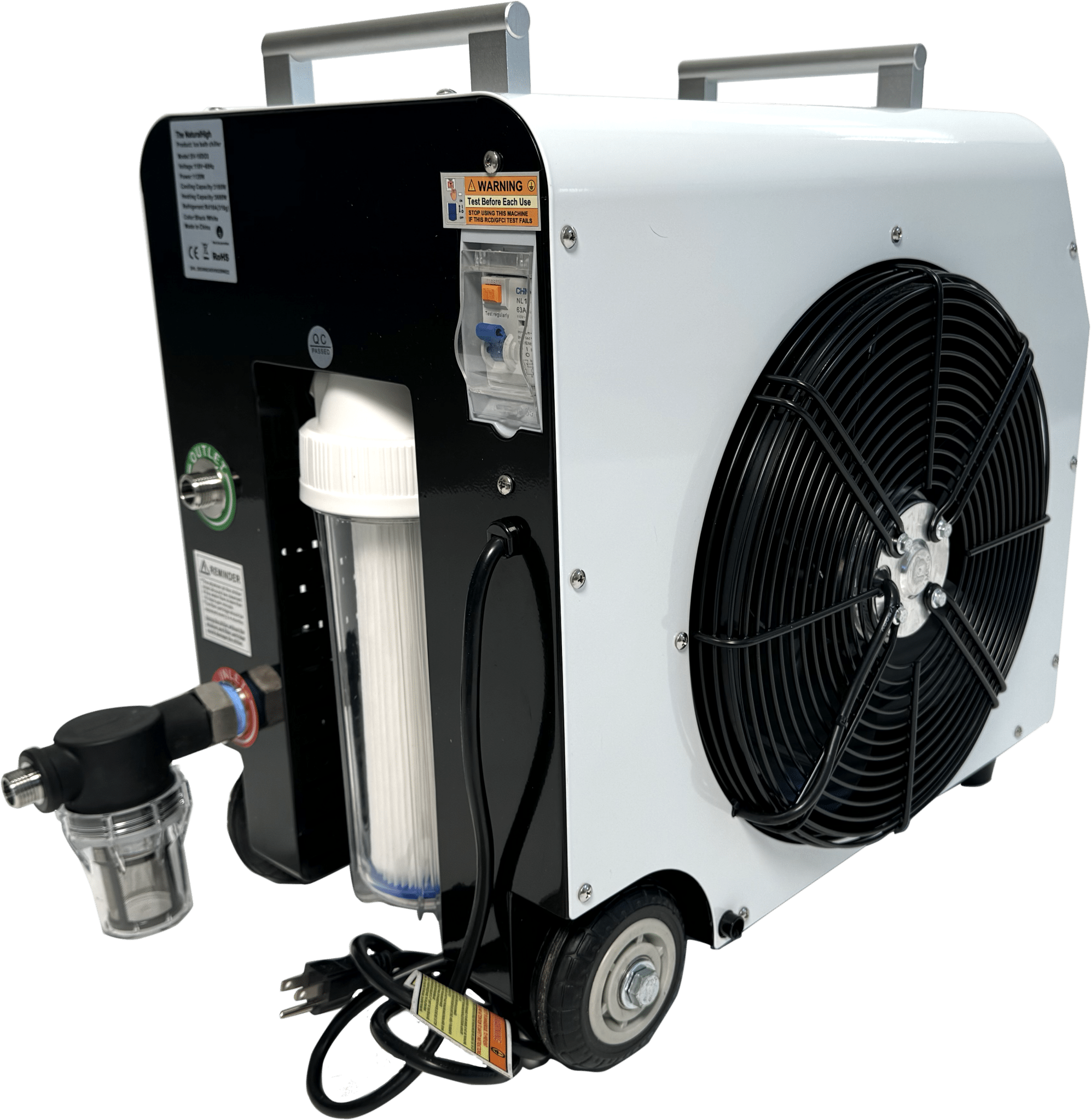 Natural Hight Natural High™ Premier Experience Acrylic Tub & Chiller - Cold Plunge