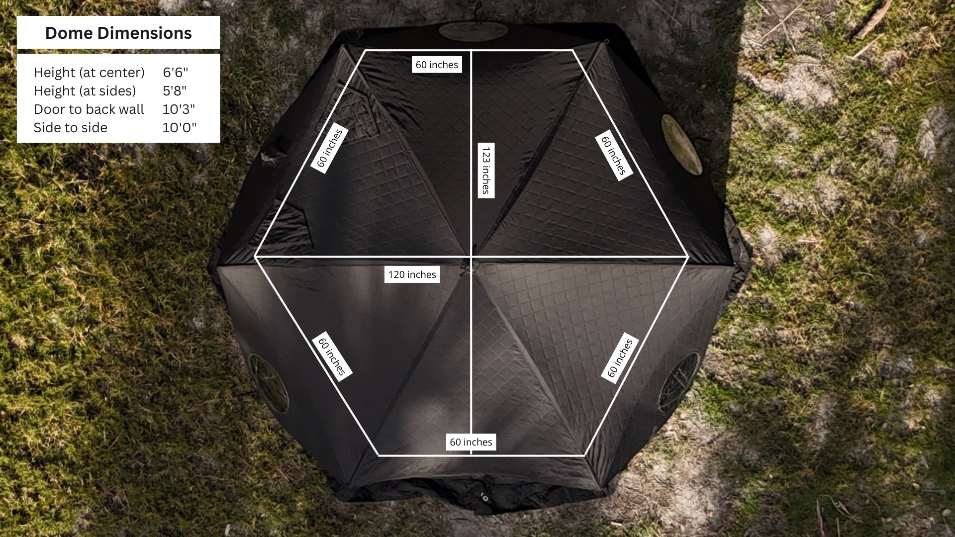North Shore Sauna North Shore Sauna 8-person Portable Dome Sauna Tent - Portable Sauna