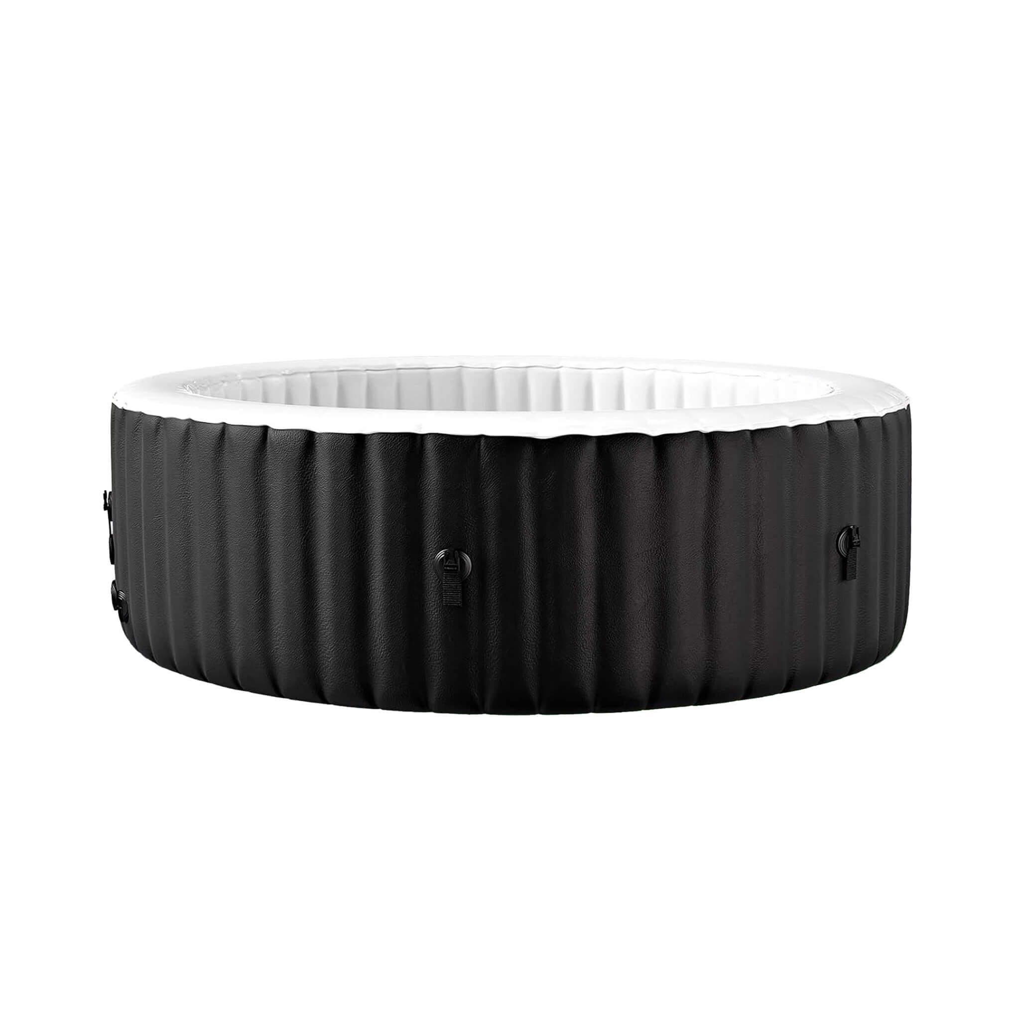 Premium Premium Large 4-Person Inflatable Hot Tub Kit With 8-Color LED Lights - Hot Tubs