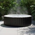 Premium Premium Large 4-Person Inflatable Hot Tub Kit With 8-Color LED Lights - Hot Tubs