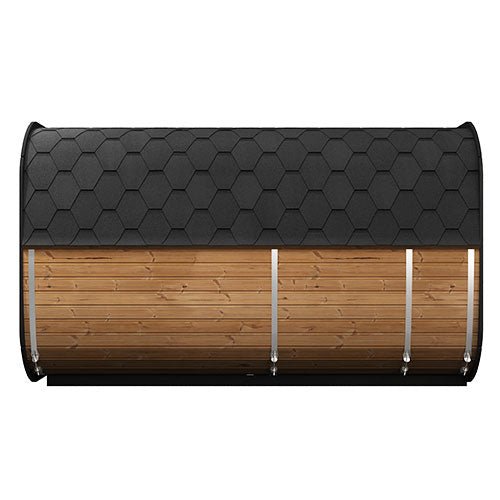 SaunaLife SaunaLife Cube-Series Model CL12GCP 8-Person Sauna with Changing Area & Front Porch - Traditional Sauna