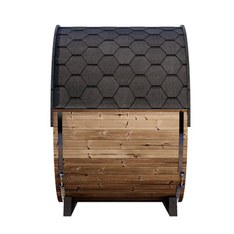 SaunaLife SaunaLife Ergo Elegance-Series Model EE6G 4 Person Sauna Barrel with Glass Front - Traditional Sauna