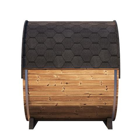 SaunaLife SaunaLife Ergo Elegance-Series Model EE8G 4 Person Sauna Barrel with Glass Front - Traditional Sauna