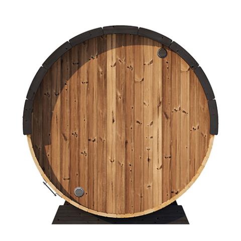 SaunaLife SaunaLife Ergo Elegance-Series Model EE8G 4 Person Sauna Barrel with Glass Front - Traditional Sauna