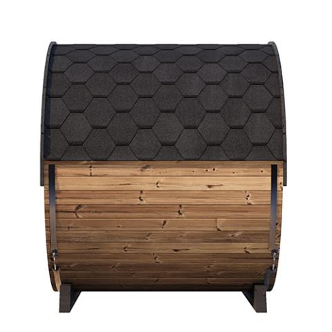 SaunaLife SaunaLife Ergo Elegance-Series Model EE8G 4 Person Sauna Barrel with Glass Front - Traditional Sauna