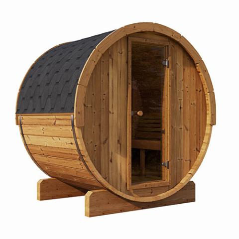 SaunaLife SaunaLife Ergo-Series Model E6 3 Person Sauna Barrel - Traditional Sauna