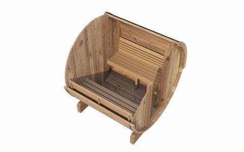 SaunaLife SaunaLife Ergo-Series Model E7 4 Person Sauna Barrel - Traditional Sauna