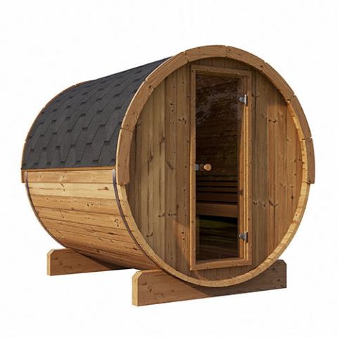 SaunaLife SaunaLife Ergo-Series Model E7 4 Person Sauna Barrel - Traditional Sauna
