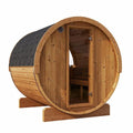 SaunaLife SaunaLife Ergo-Series Model E7G 4 Person Sauna Barrel with Glass Front - Traditional Sauna