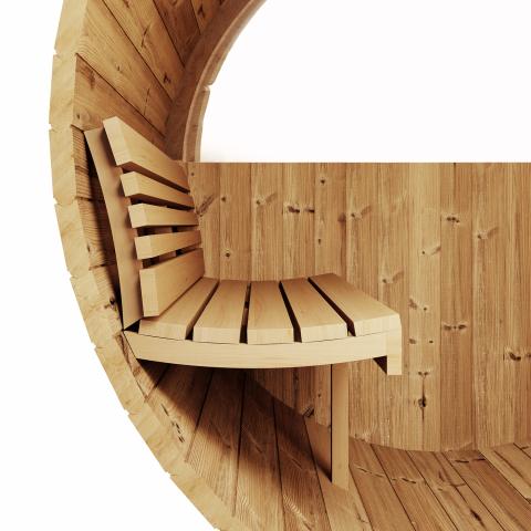 SaunaLife SaunaLife Ergo-Series Model E8 6 Person Sauna Barrel - Traditional Sauna