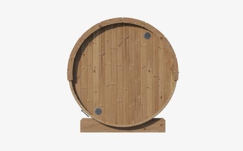 SaunaLife SaunaLife Ergo-Series Model E8G 6 Person Sauna Barrel with Glass Front - Traditional Sauna