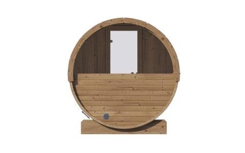 SaunaLife SaunaLife Ergo-Series Model E8W 6 Person Sauna Barrel with Rear Window - Traditional Sauna