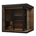 SaunaLife SaunaLife Garden Luxury-Series Model GL6 6-Person Outdoor Sauna with Glass Front Kit - Traditional Sauna