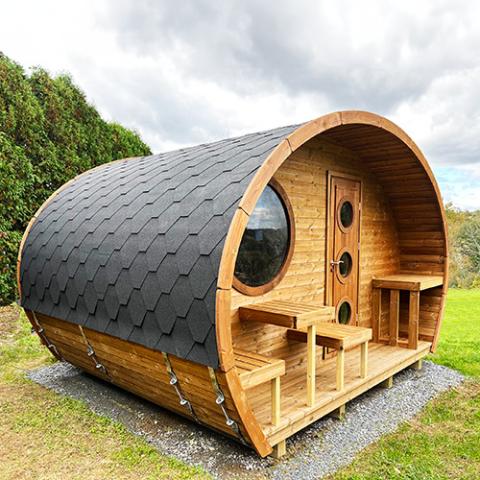 SaunaLife SaunaLife Garden-Series Model G11 A luxurious Outdoor Sauna Suite - Traditional Sauna