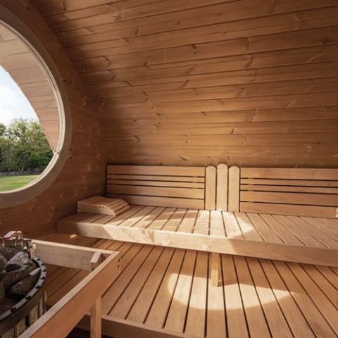 SaunaLife SaunaLife Garden-Series Model G11 A luxurious Outdoor Sauna Suite - Traditional Sauna