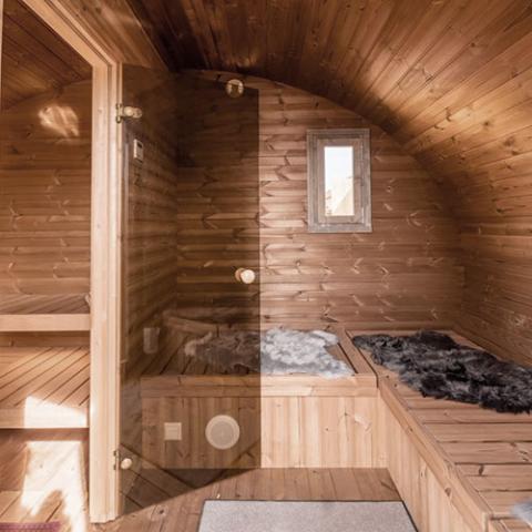 SaunaLife SaunaLife Garden-Series Model G11 A luxurious Outdoor Sauna Suite - Traditional Sauna