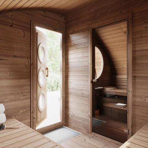SaunaLife SaunaLife Garden-Series Model G11 A luxurious Outdoor Sauna Suite - Traditional Sauna