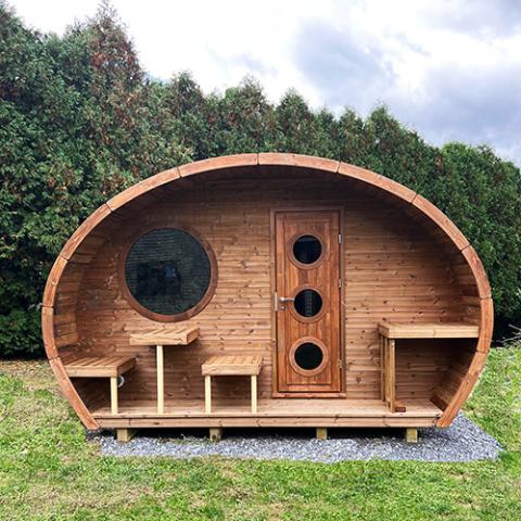 SaunaLife SaunaLife Garden-Series Model G11 A luxurious Outdoor Sauna Suite - Traditional Sauna