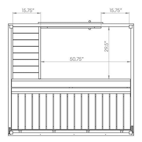 SaunaLife SaunaLife Garden-Series Model G2 4-Person Outdoor Home Sauna Kit - Traditional Sauna