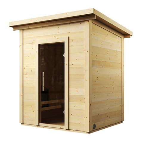 SaunaLife SaunaLife Garden-Series Model G2 4-Person Outdoor Home Sauna Kit - Traditional Sauna