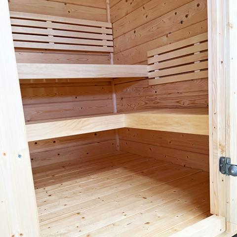 SaunaLife SaunaLife Garden-Series Model G2 4-Person Outdoor Home Sauna Kit - Traditional Sauna
