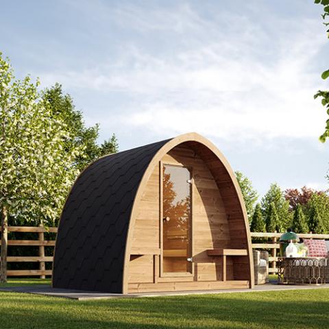 SaunaLife SaunaLife Garden-Series Model G3 Outdoor Home Sauna Kit - Traditional Sauna
