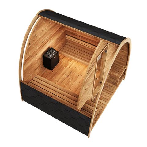 SaunaLife SaunaLife Garden-Series Model G3 Outdoor Home Sauna Kit - Traditional Sauna