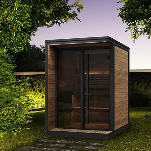 SaunaLife SaunaLife GL4 4-Person Sauna with Glass Front - Traditional Sauna