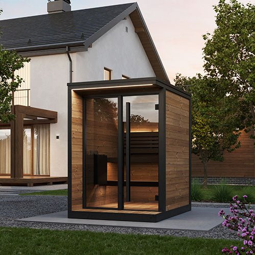 SaunaLife SaunaLife GL4 4-Person Sauna with Glass Front - Traditional Sauna