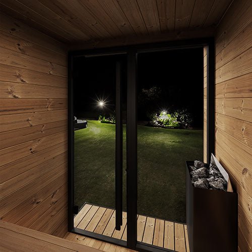 SaunaLife SaunaLife GL4 4-Person Sauna with Glass Front - Traditional Sauna