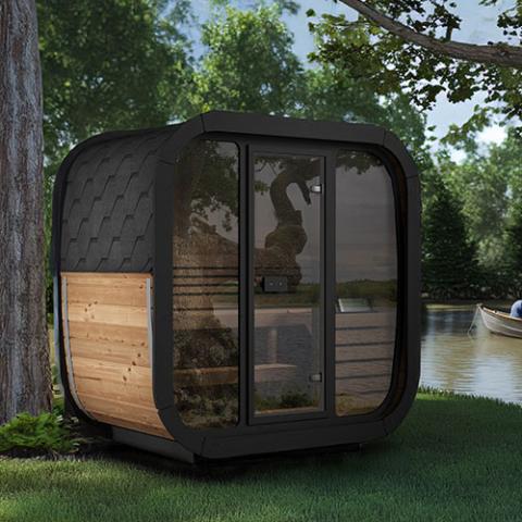 SaunaLife SaunaLife Model CL4G 3-Person Sauna with Glass Front - Traditional Sauna