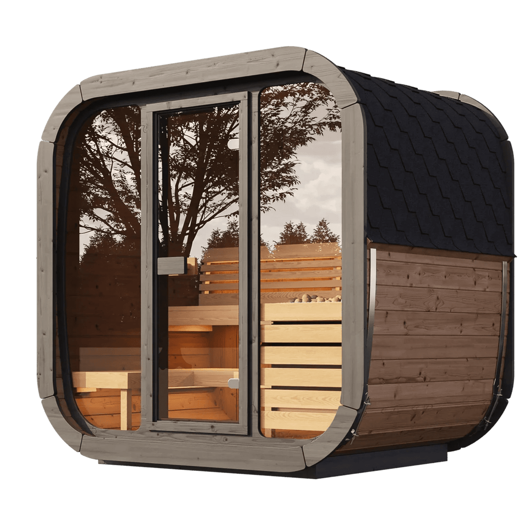 SaunaLife SaunaLife Model CL4G 3-Person Sauna with Glass Front - Traditional Sauna