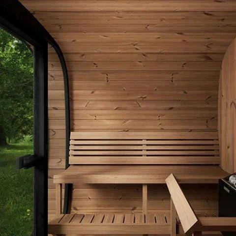 SaunaLife SaunaLife Model CL7G 6-Person Sauna with Glass Front - Traditional Sauna