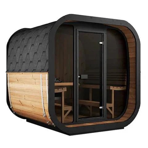 SaunaLife SaunaLife Model CL7G 6-Person Sauna with Glass Front - Traditional Sauna