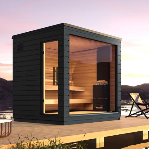SaunaLife SaunaLife Model G6 Pre-Assembled 5-person Outdoor Home Sauna - Traditional Sauna