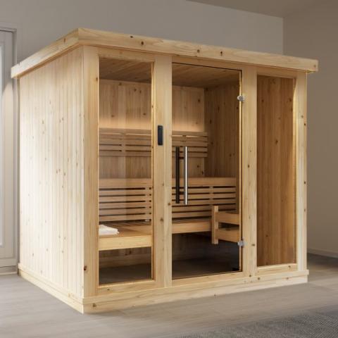 SaunaLife SaunaLife Model X7 6-Person Indoor Home Sauna - Traditional Sauna