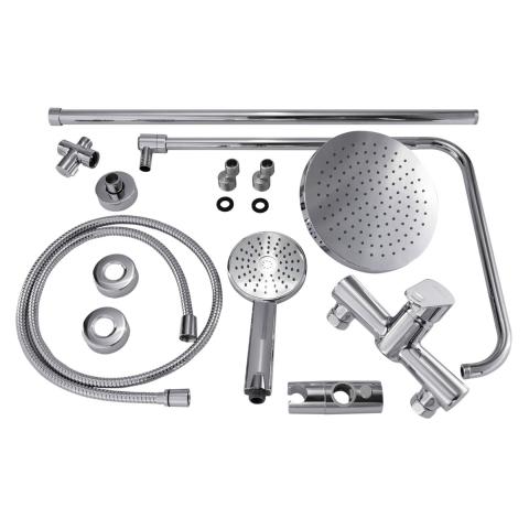 SaunaLife SaunaLife Rain-Series Model R3 Outdoor Barrel Shower Kit - Outdoor Shower