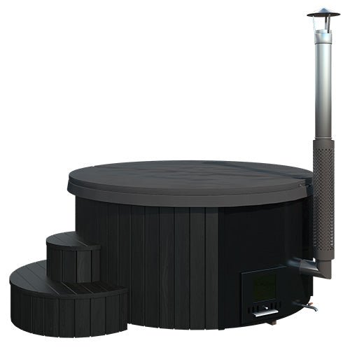 SaunaLife SaunaLife Soak-Series Model S6B 7-Person Wood-Burning Hot Tub - Hot Tubs