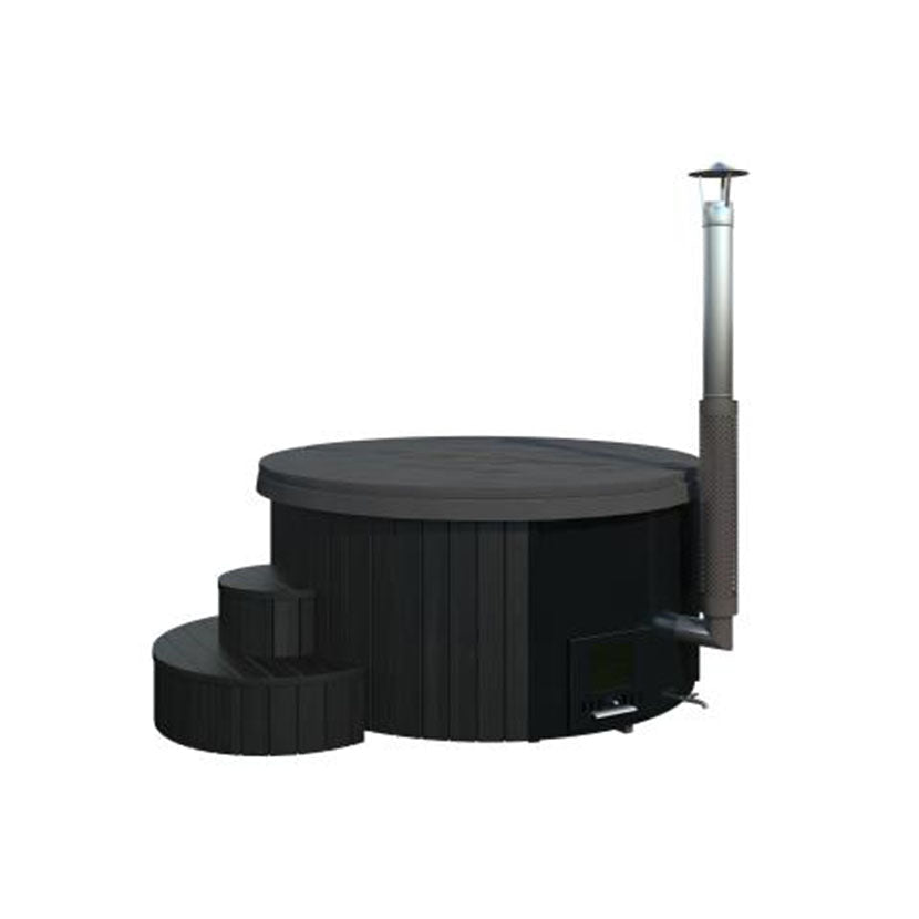 SaunaLife SaunaLife Soak-Series Model SB 4 6-Person Wood-Burning Hot Tub - Hot Tubs