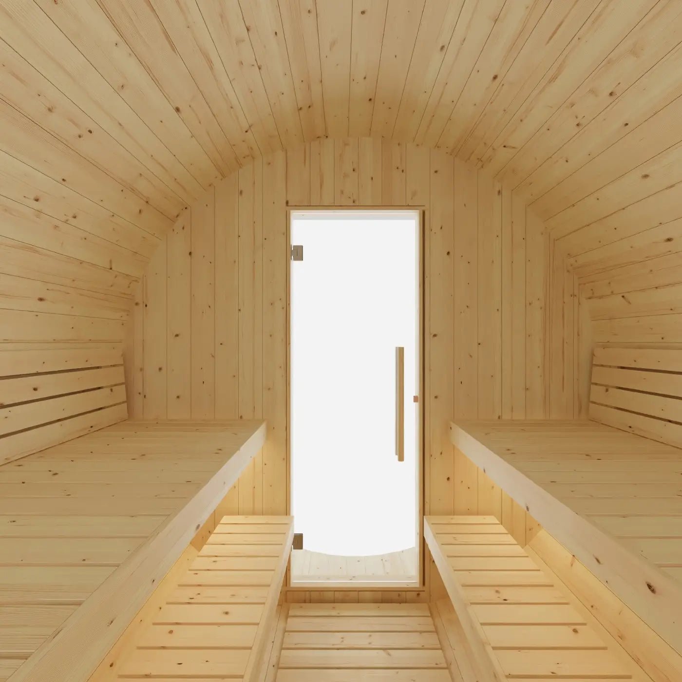 Finnish Sauna Builders Tampere Finnish Barrel Outdoor Sauna with WiFi Heater By Finnish Sauna Builders - Traditional Sauna
