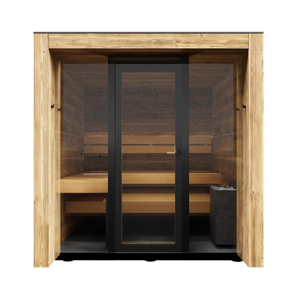 ThermaSol ThermaSol Fortis Fully-Assembled 4-Person Outdoor Sauna Cabin - Traditional Sauna