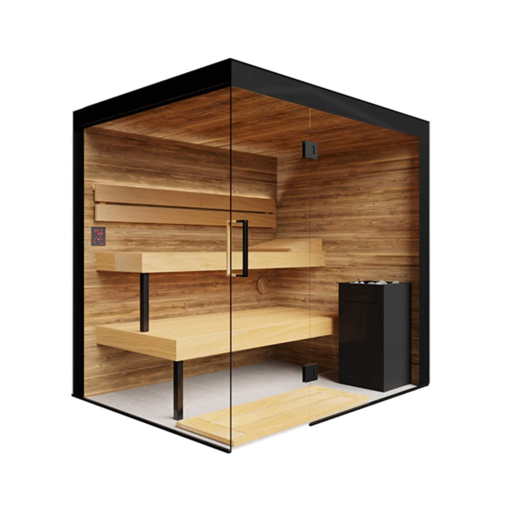 ThermaSol ThermaSol Lumaria Person Indoor Glass Sauna Cabin - Traditional Sauna
